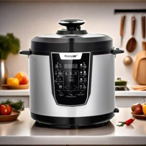 In style Massive Capability Stainless Metal Electrical Stress Cooker – Silver Automated Rice Cooker for Residence Use